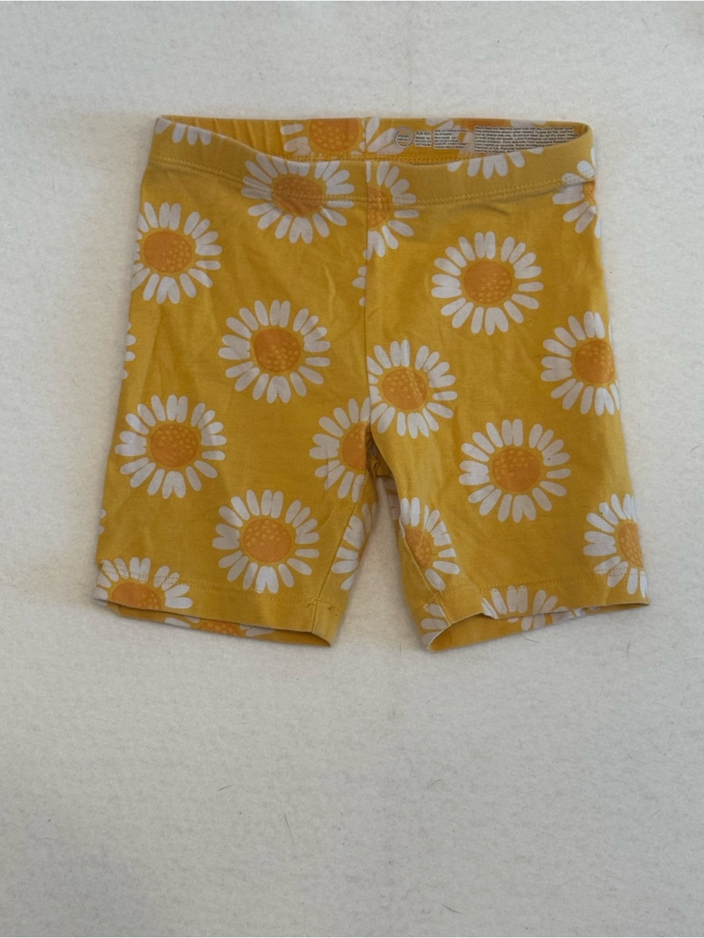 wonder nation Yellow Daisy Bike Shorts